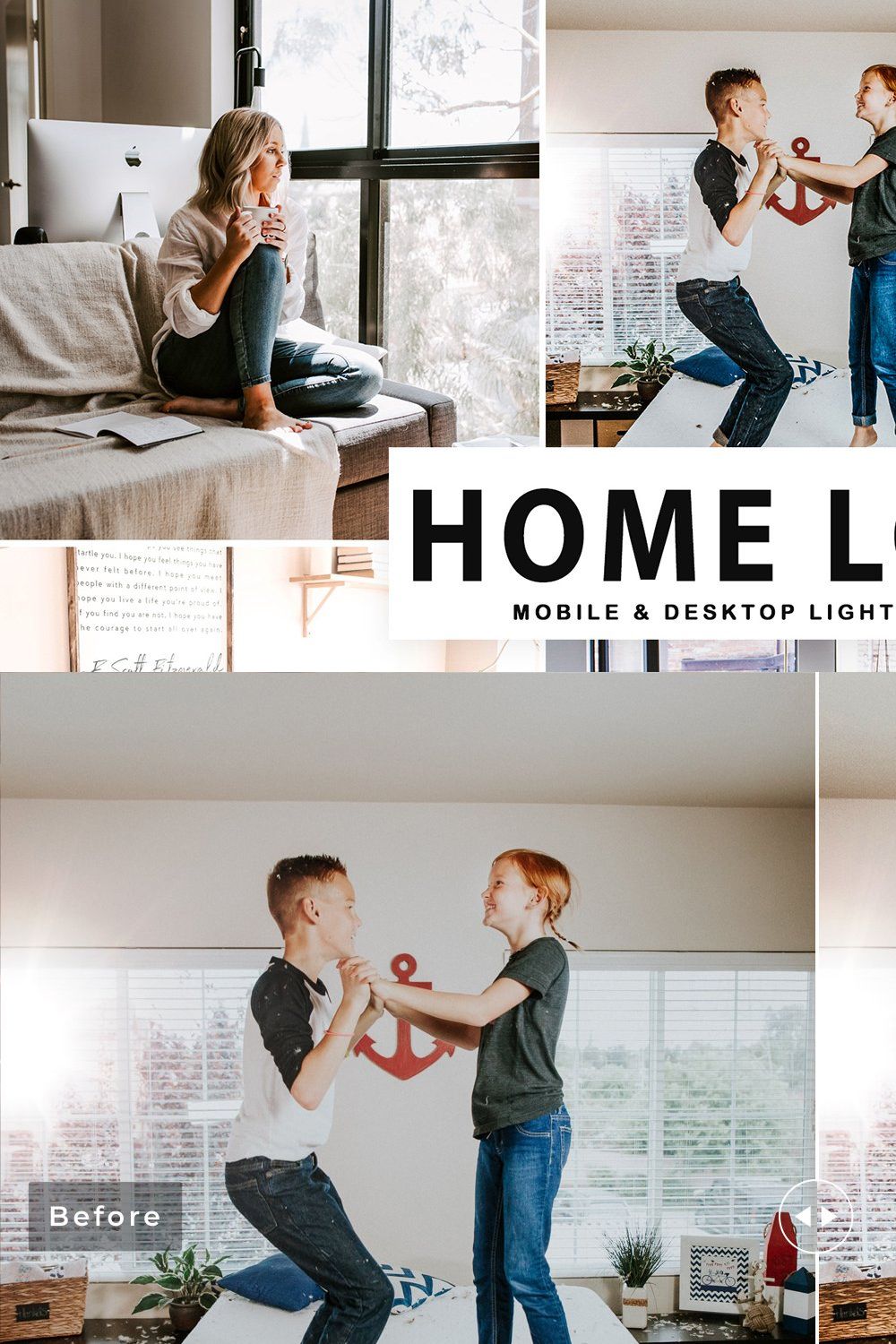 Home Lover Pro Lightroom Presets pinterest preview image.