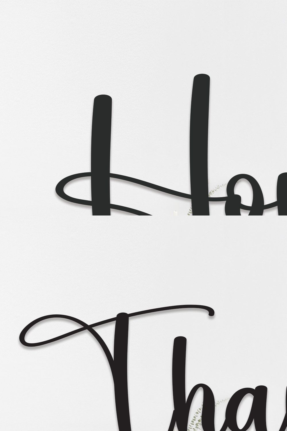 Home | Script Font pinterest preview image.