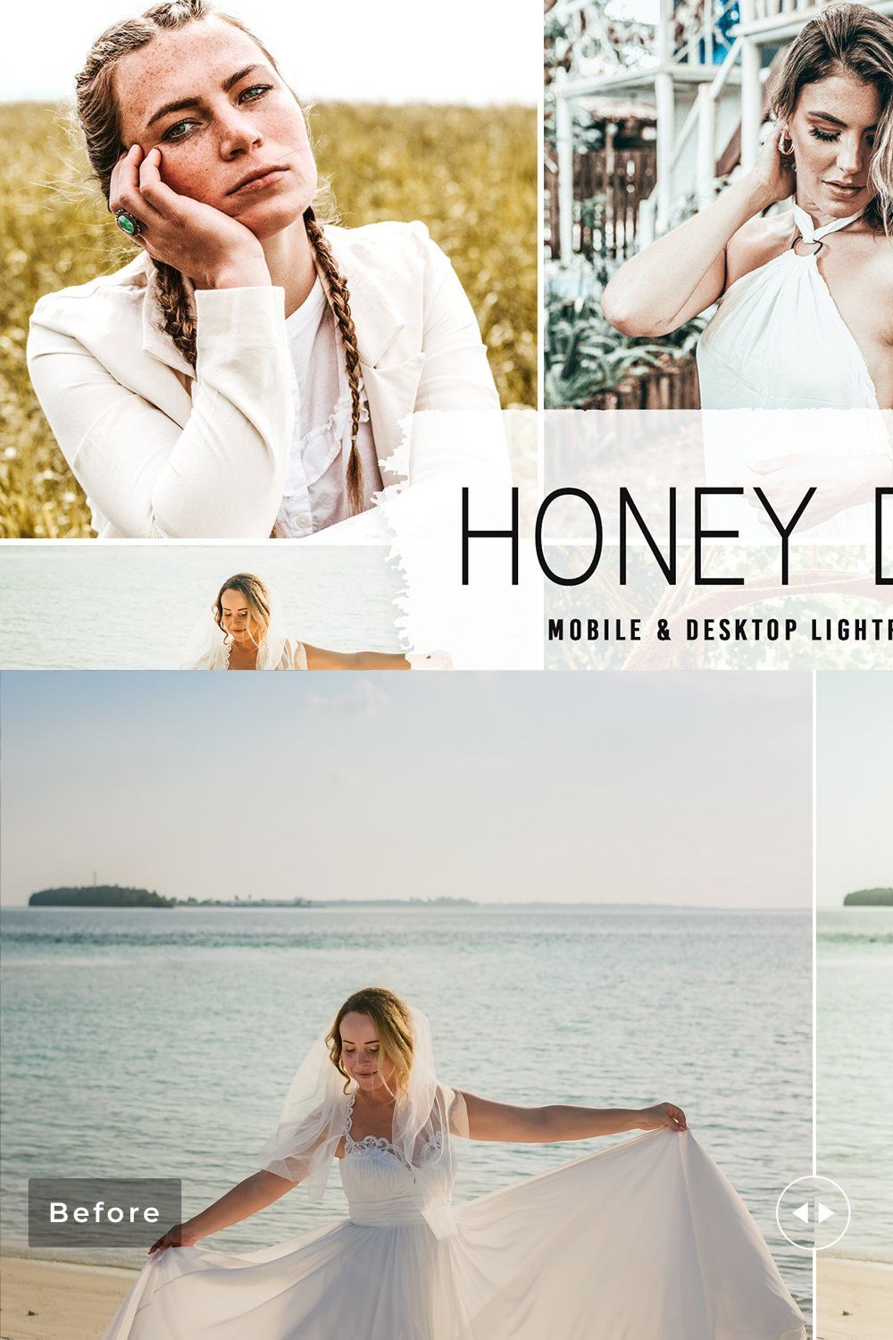 Honey Dijon Pro Lightroom Presets pinterest preview image.