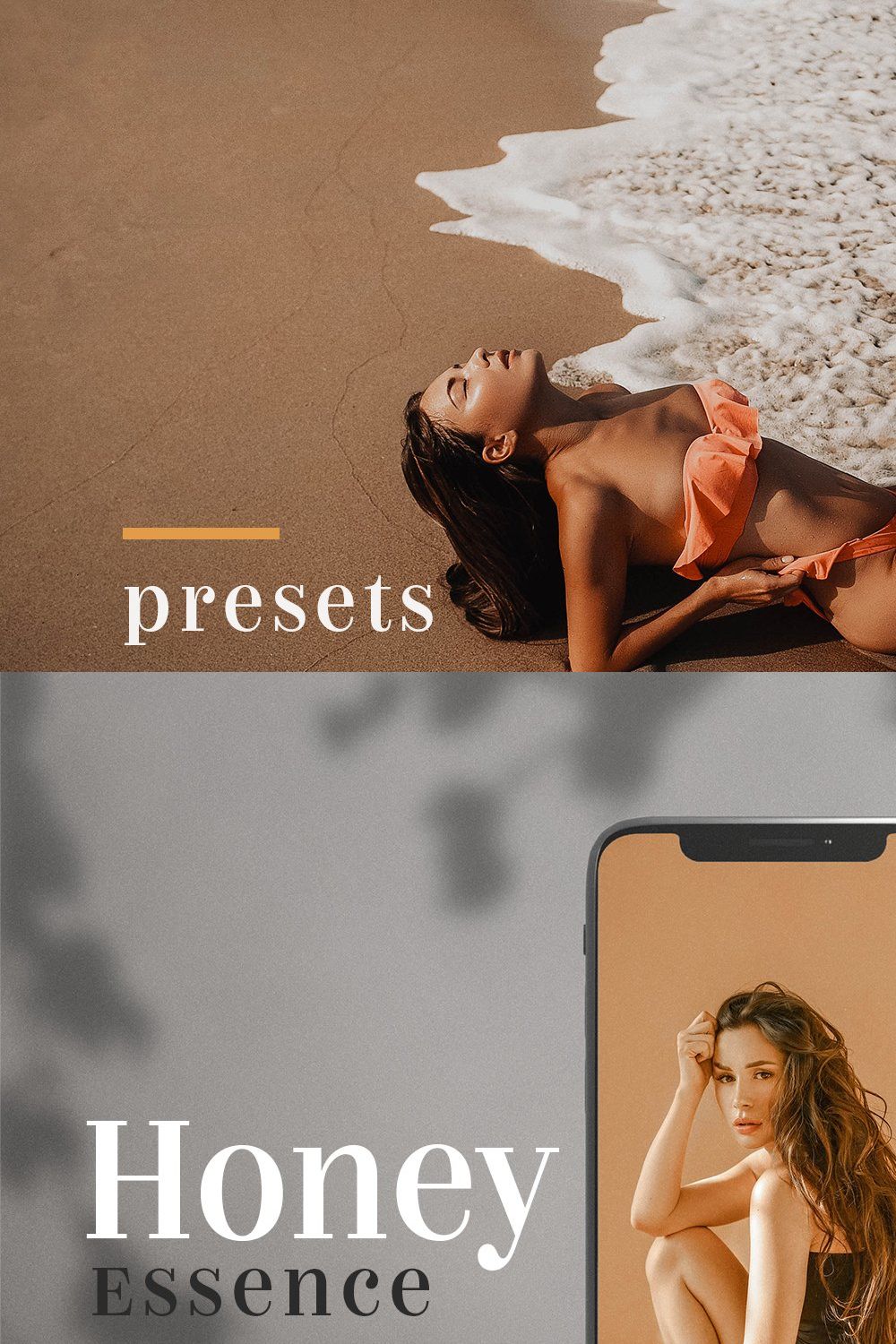 HONEY Essence - Actions & Presets pinterest preview image.
