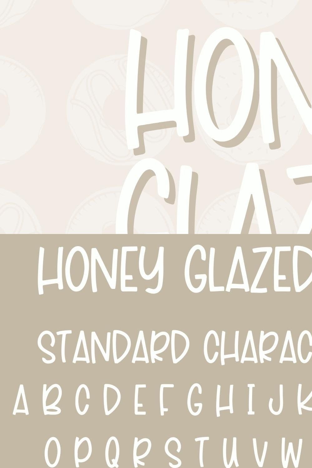 Honey Glazed, Fun Handwriting Font pinterest preview image.