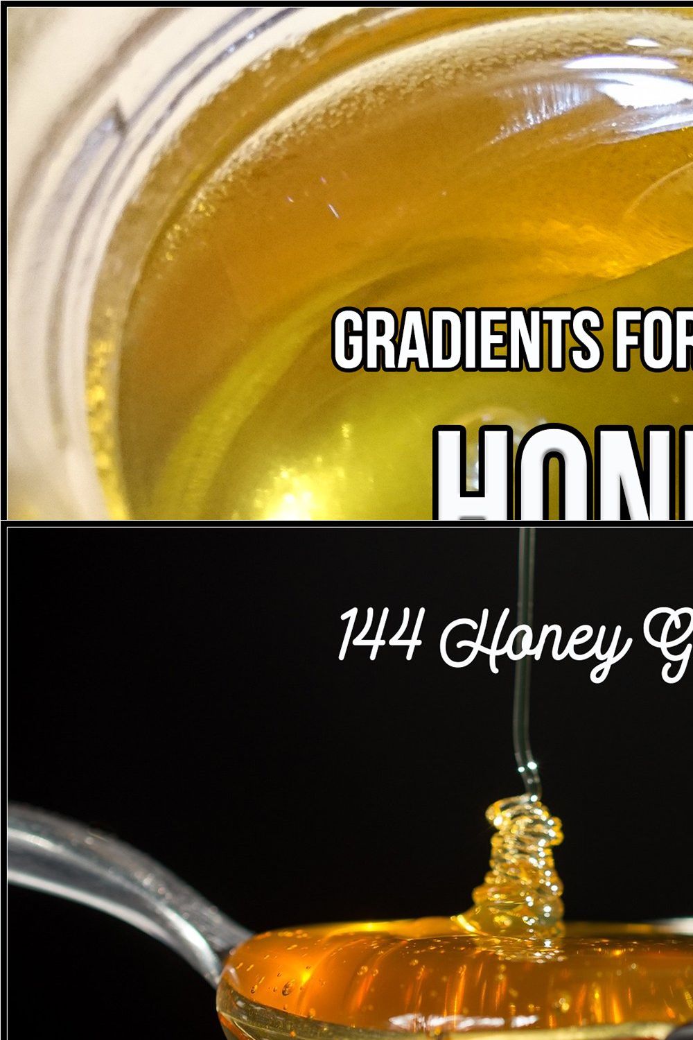 Honey Gradients pinterest preview image.