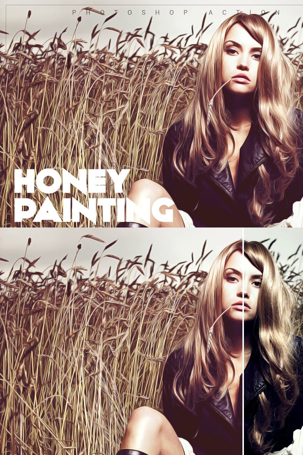 Honey Painting pinterest preview image.