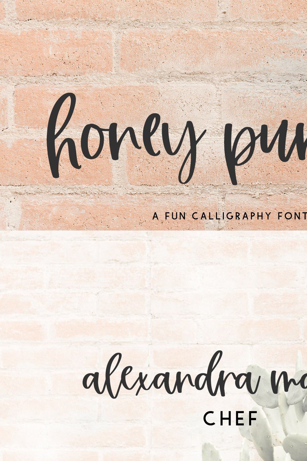 Honey Punch Script pinterest preview image.