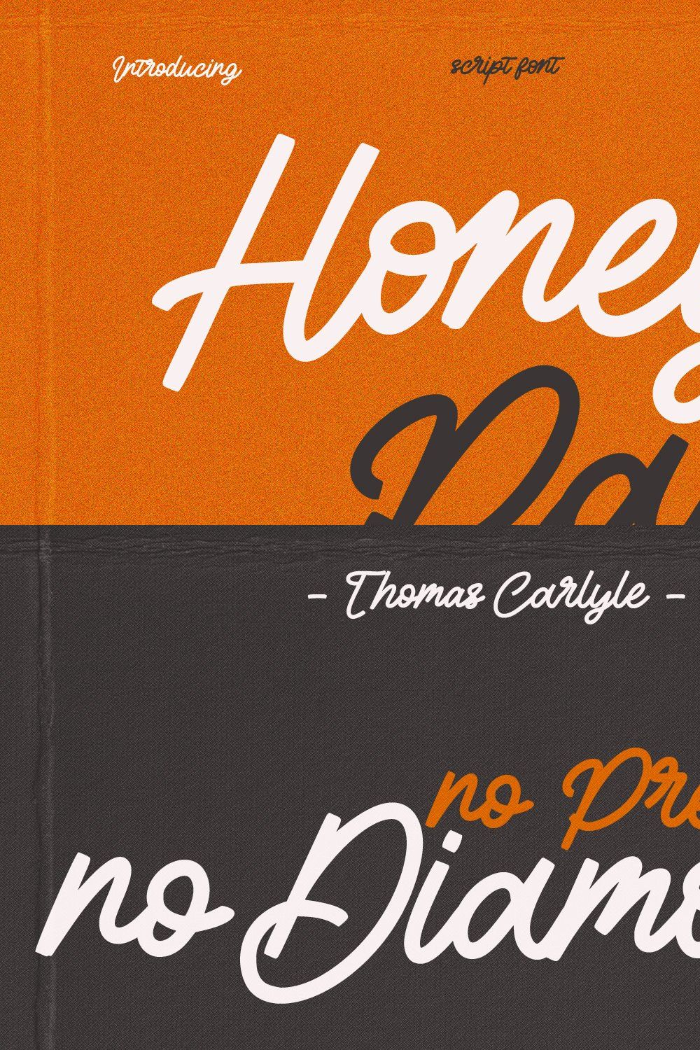 Honey Rain Signature Script Font pinterest preview image.