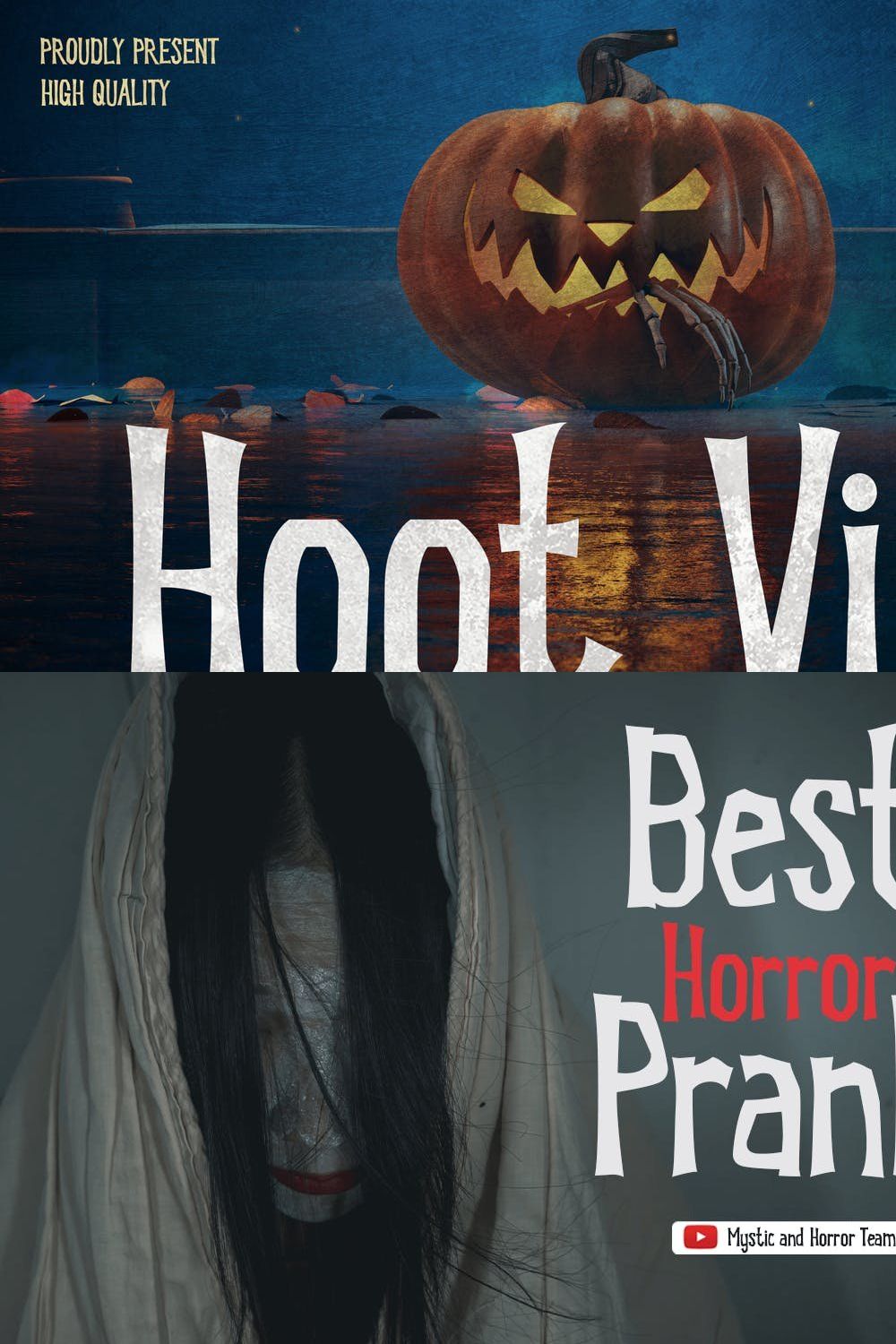 Hoot Ville – Spooky Font pinterest preview image.