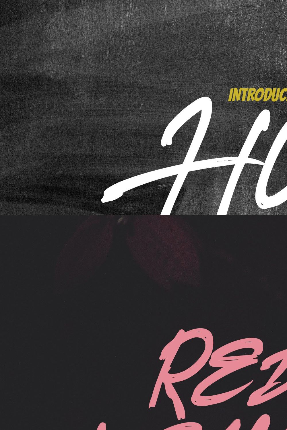 HOPERUSH - Brush Font pinterest preview image.