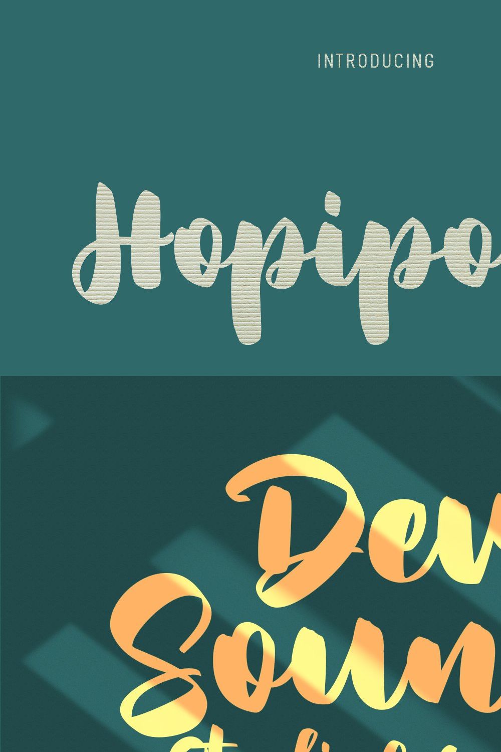 Hopipolla Script Font pinterest preview image.