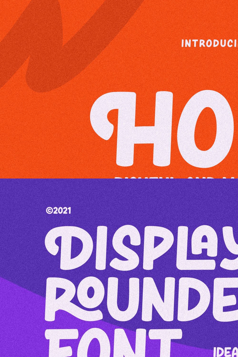 Hore - Playful Font pinterest preview image.