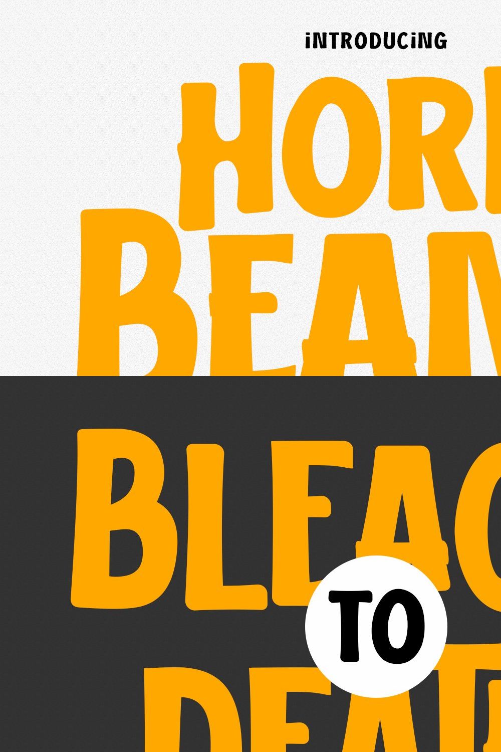 Hork Beans Handwritten Font pinterest preview image.