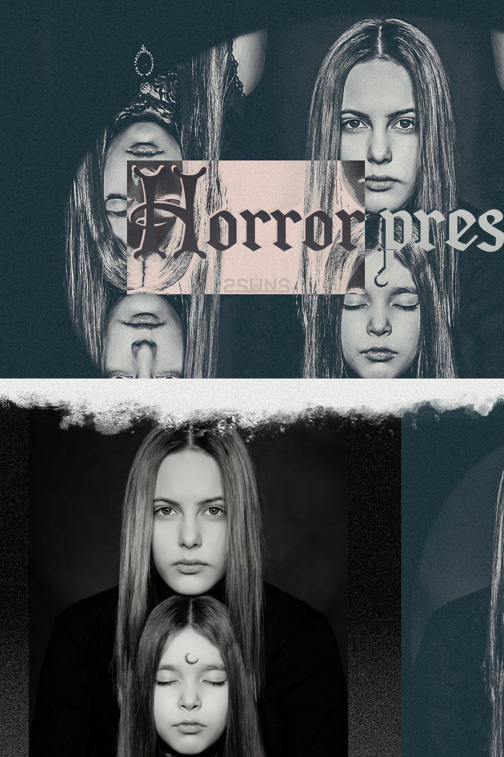 Horror Lightroom presets pinterest preview image.