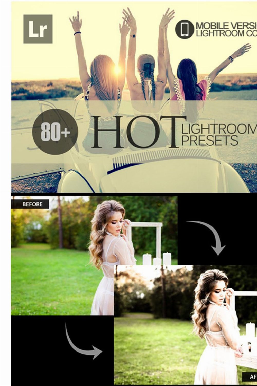 Hot Lightroom Mobile Presets pinterest preview image.