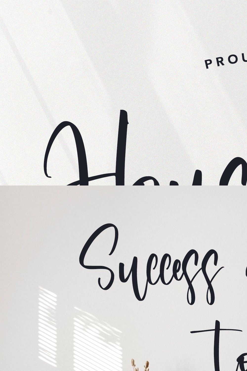 Housemother- Beauty Handwritten Font pinterest preview image.