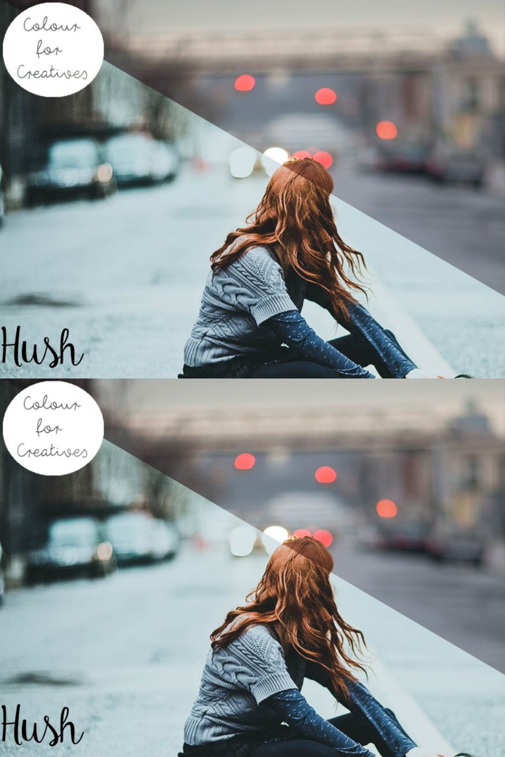 Hush - Lightroom Preset pinterest preview image.