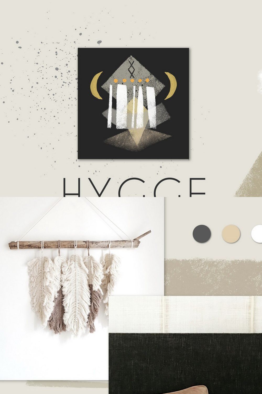 HYGGE - Photoshop&Procreate Brushes pinterest preview image.