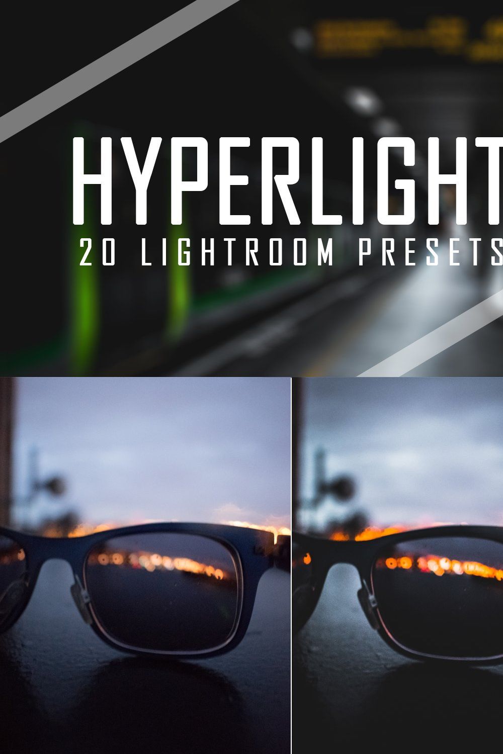 HYPERLIGHT - Lightroom Preset Pack pinterest preview image.