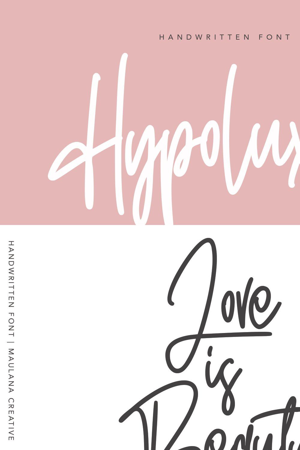 Hypoluxes Handwritten Signature pinterest preview image.