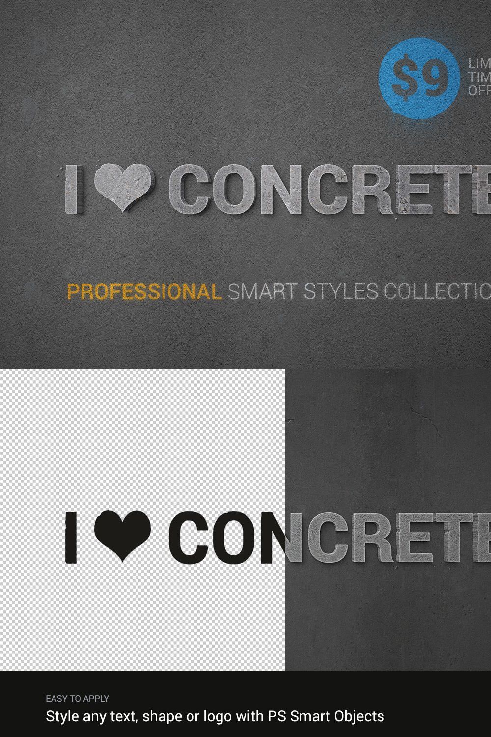 I ♥ Concrete — professional styles pinterest preview image.
