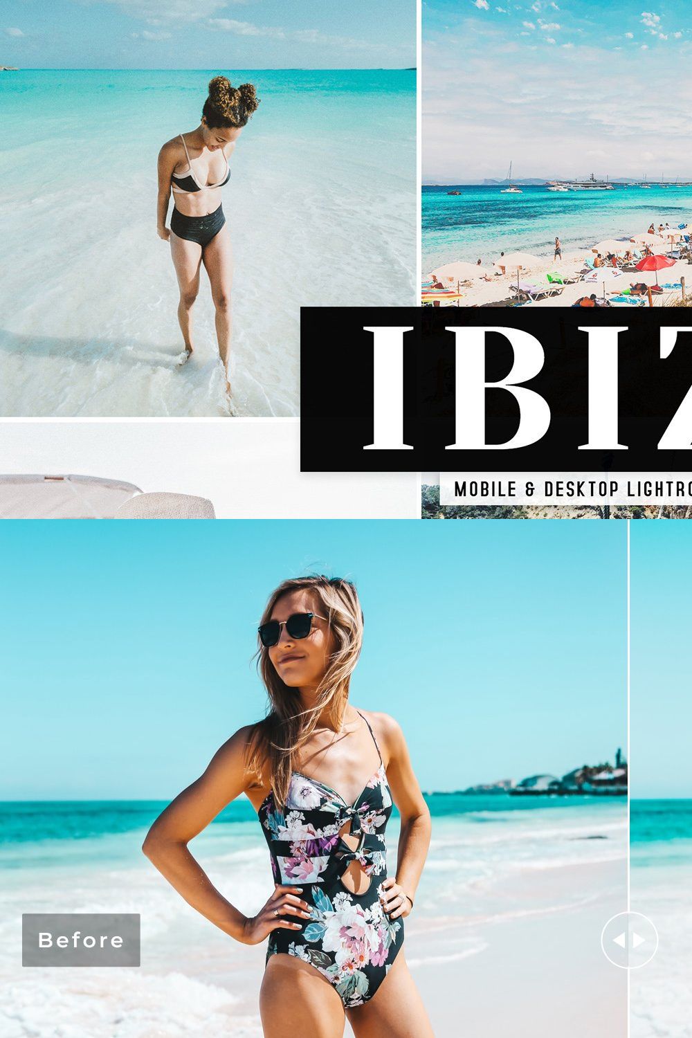 Ibiza Pro Lightroom Presets pinterest preview image.