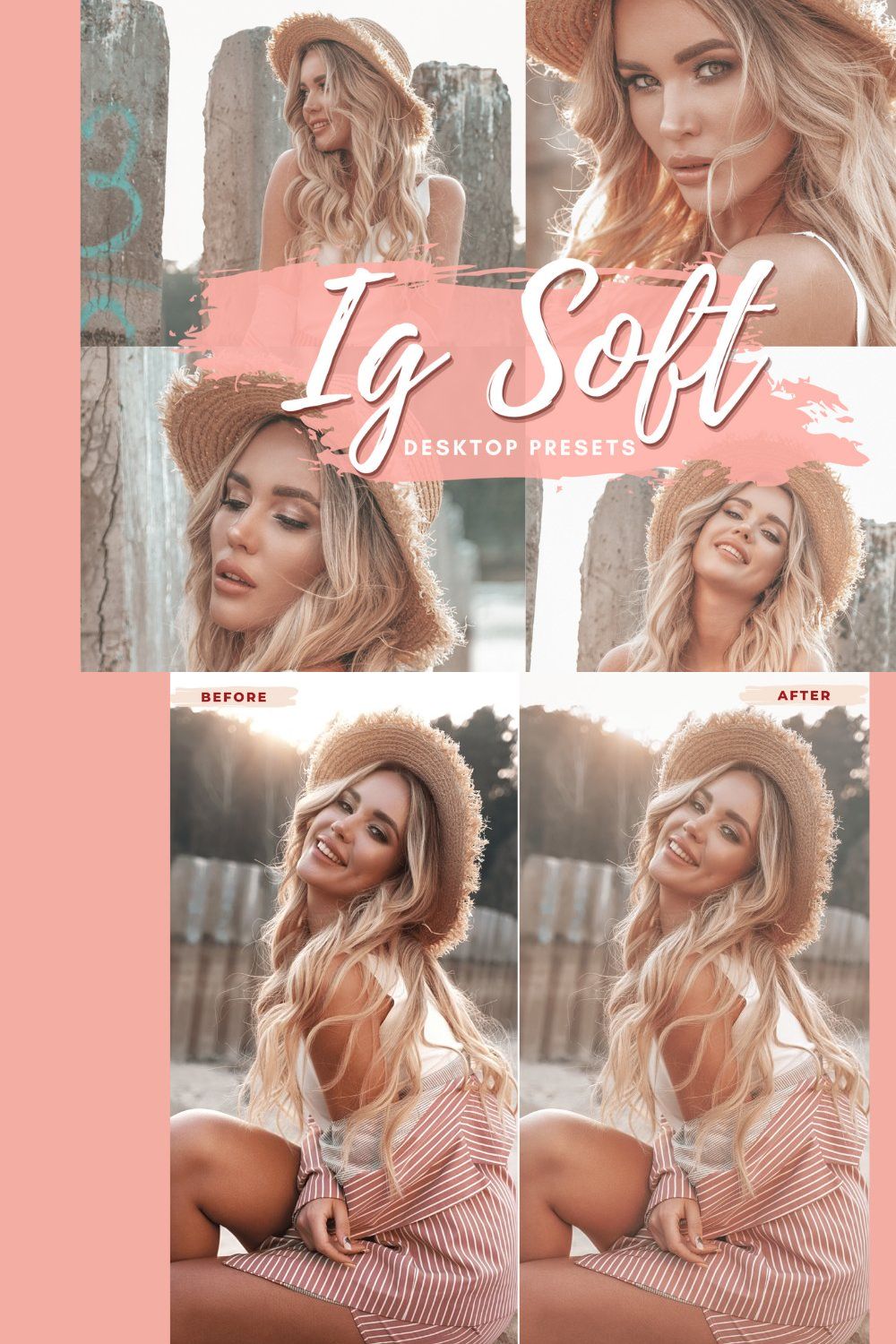 IG SOFT Desktop Lightroom Presets pinterest preview image.