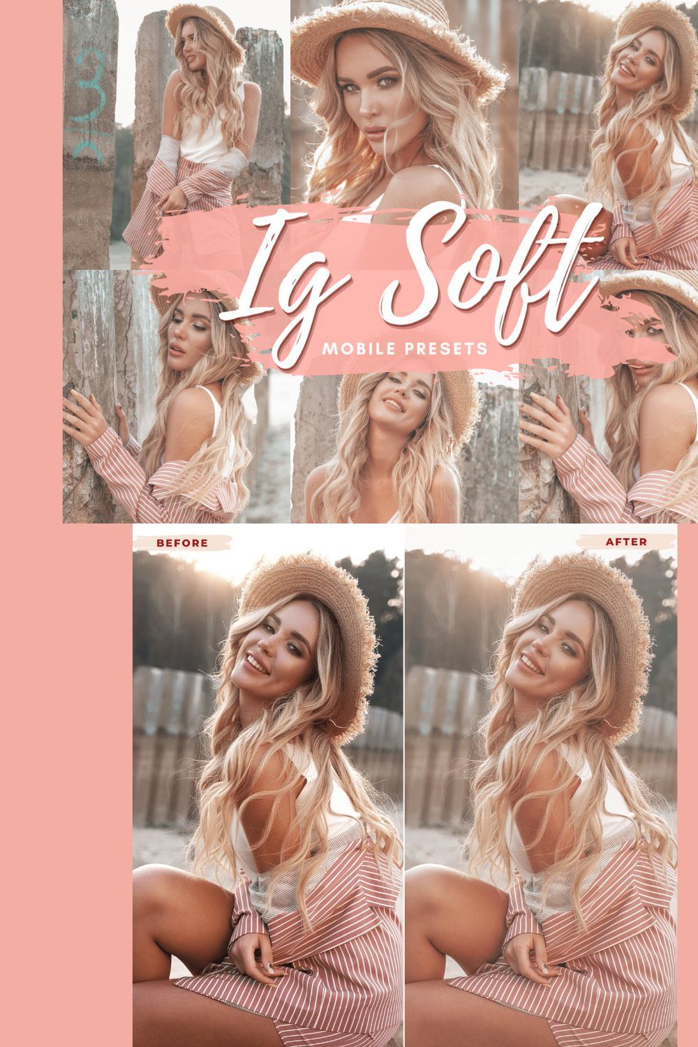 IG SOFT Mobile Lightroom Preset pinterest preview image.