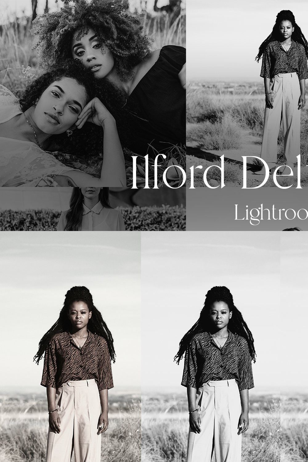 Ilford Delta 400 — Lightroom pinterest preview image.