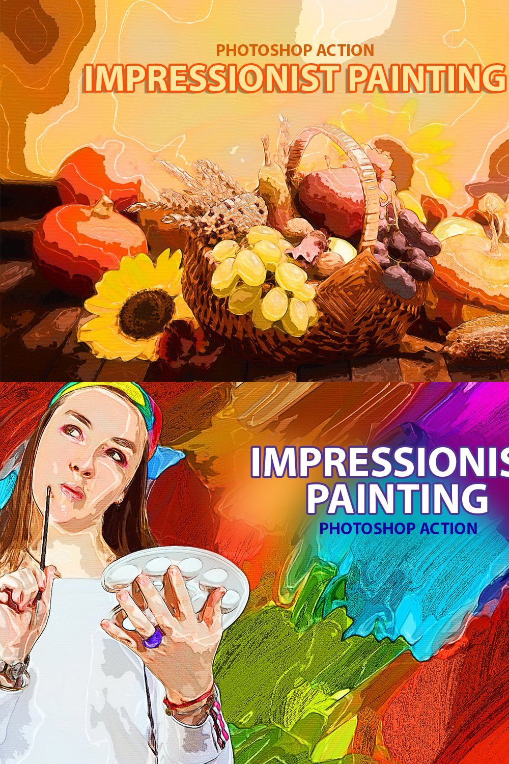 Impressionist Painting pinterest preview image.