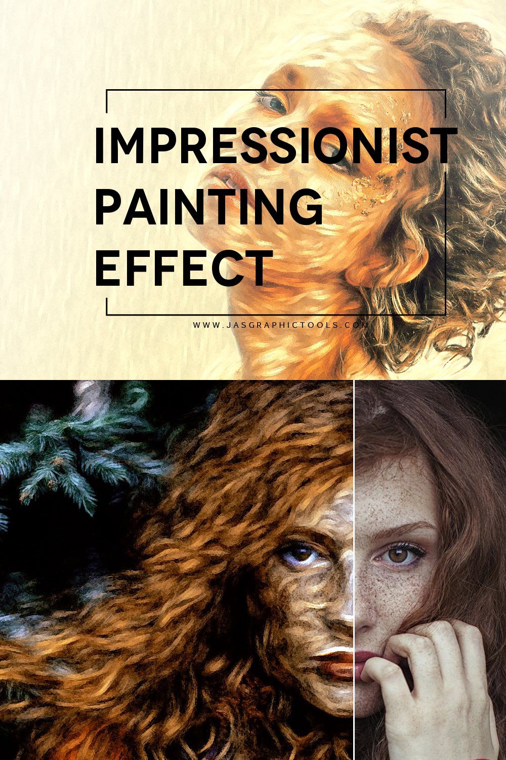 Impressionist Painting Effect PS ATN pinterest preview image.