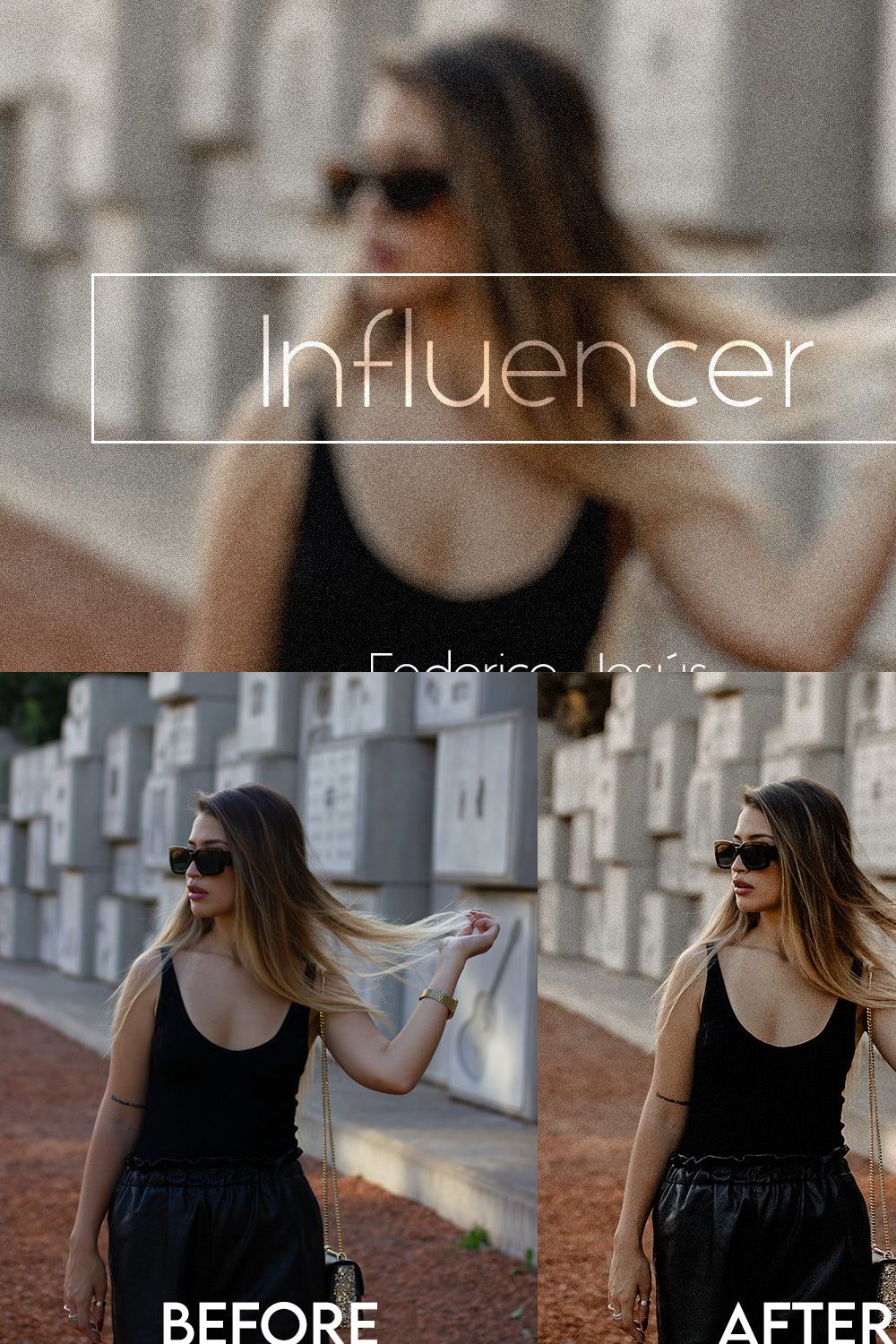 Influencer - PS & LR Preset pinterest preview image.
