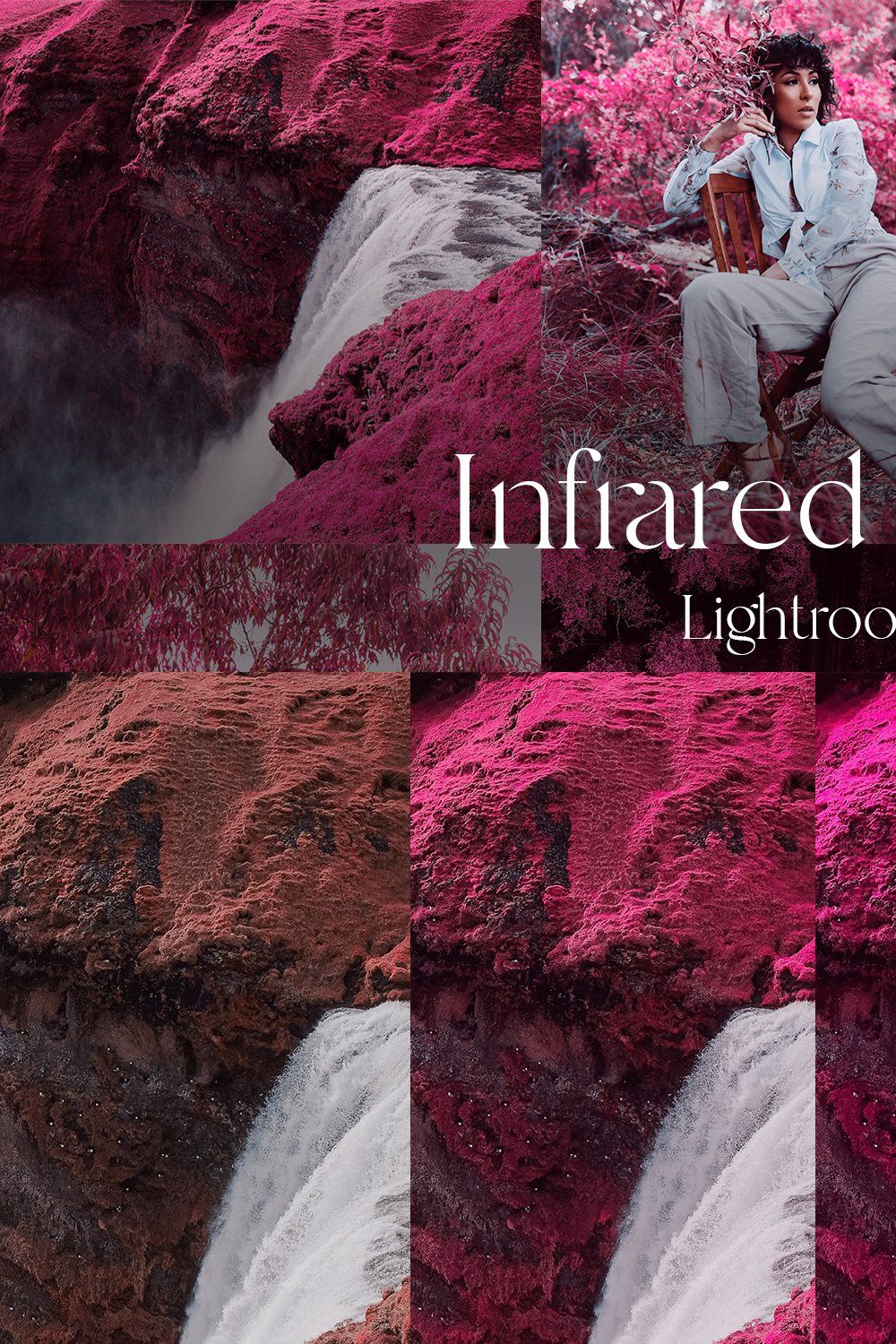 Infrared Rose — Lightroom pinterest preview image.