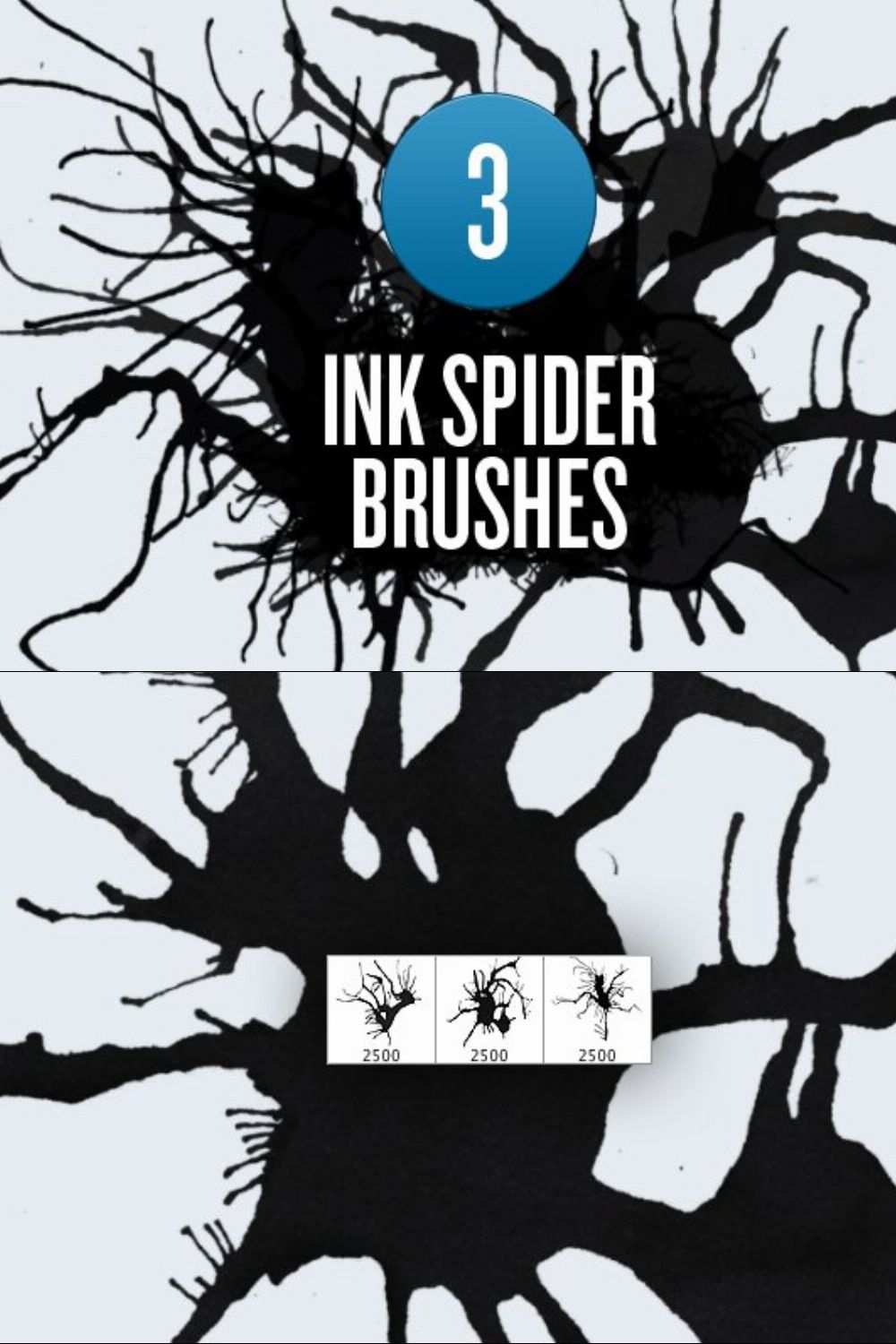 Ink Spiders pinterest preview image.
