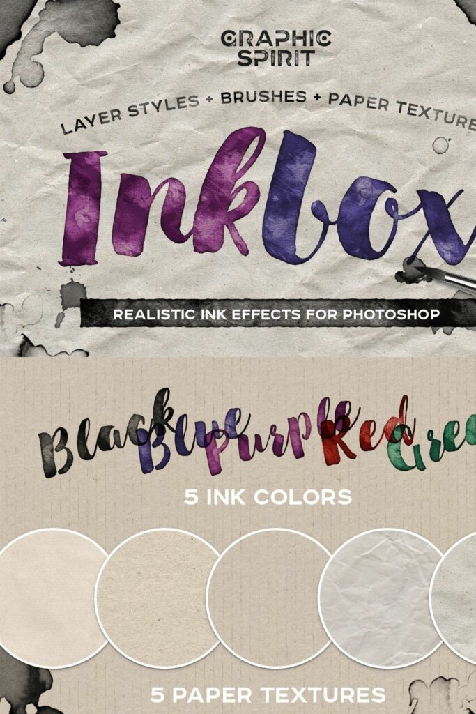 INKBOX: Realistic Ink Effects – MasterBundles