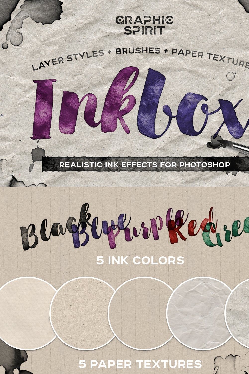 INKBOX: Realistic Ink Effects pinterest preview image.