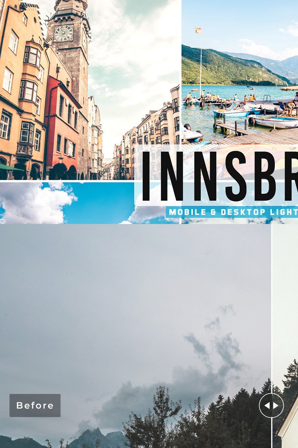 Innsbruck Pro Lightroom Presets pinterest preview image.