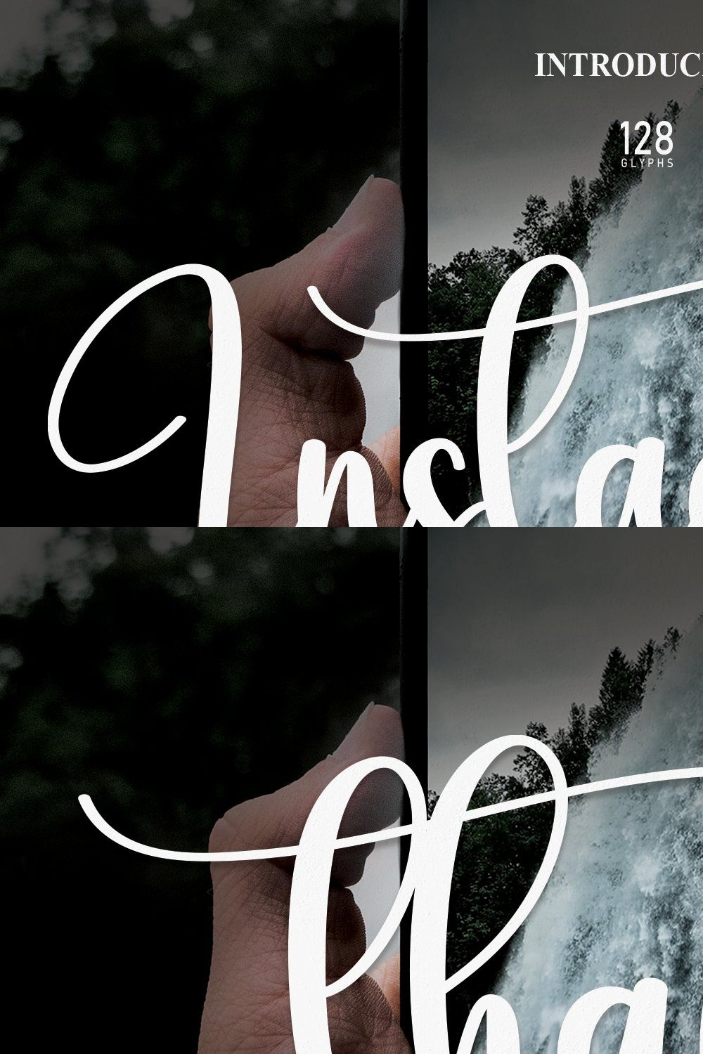 Instagnam | Script Font pinterest preview image.