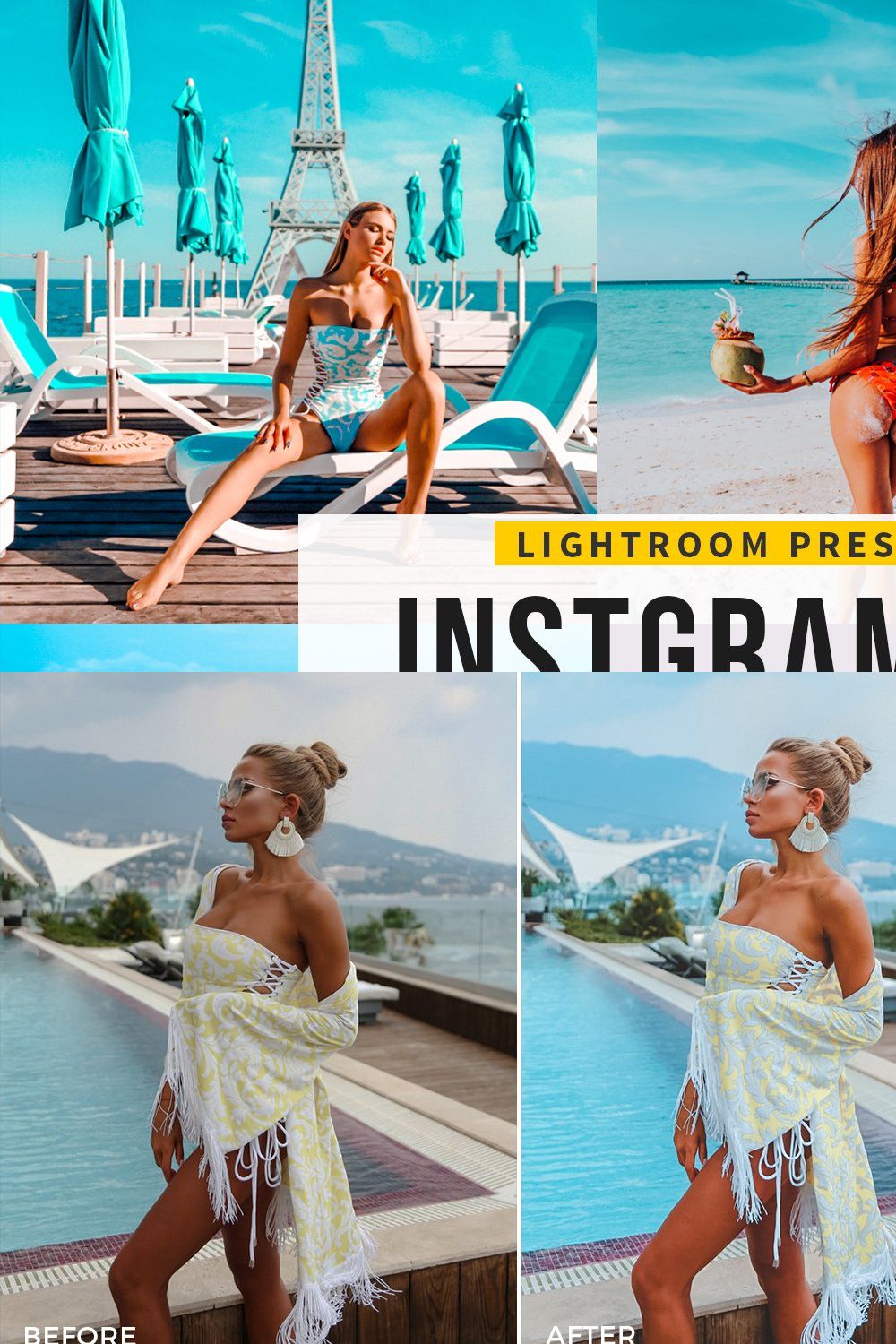 instagram blogger Lightroom Presets pinterest preview image.