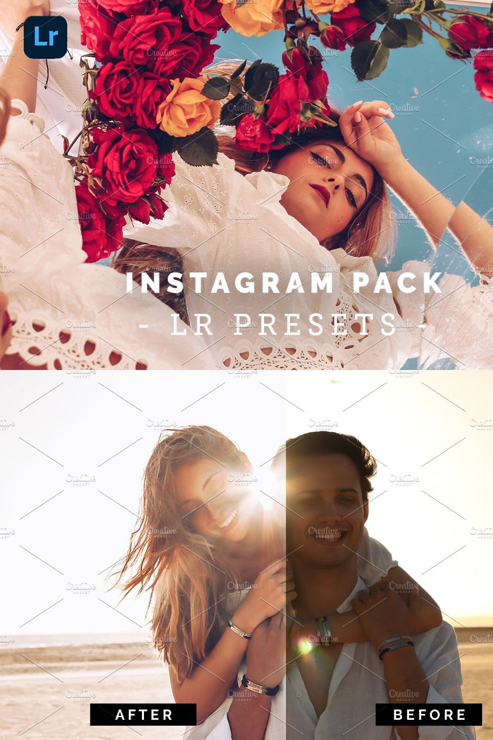 Instagram Pack - Lr presets pinterest preview image.