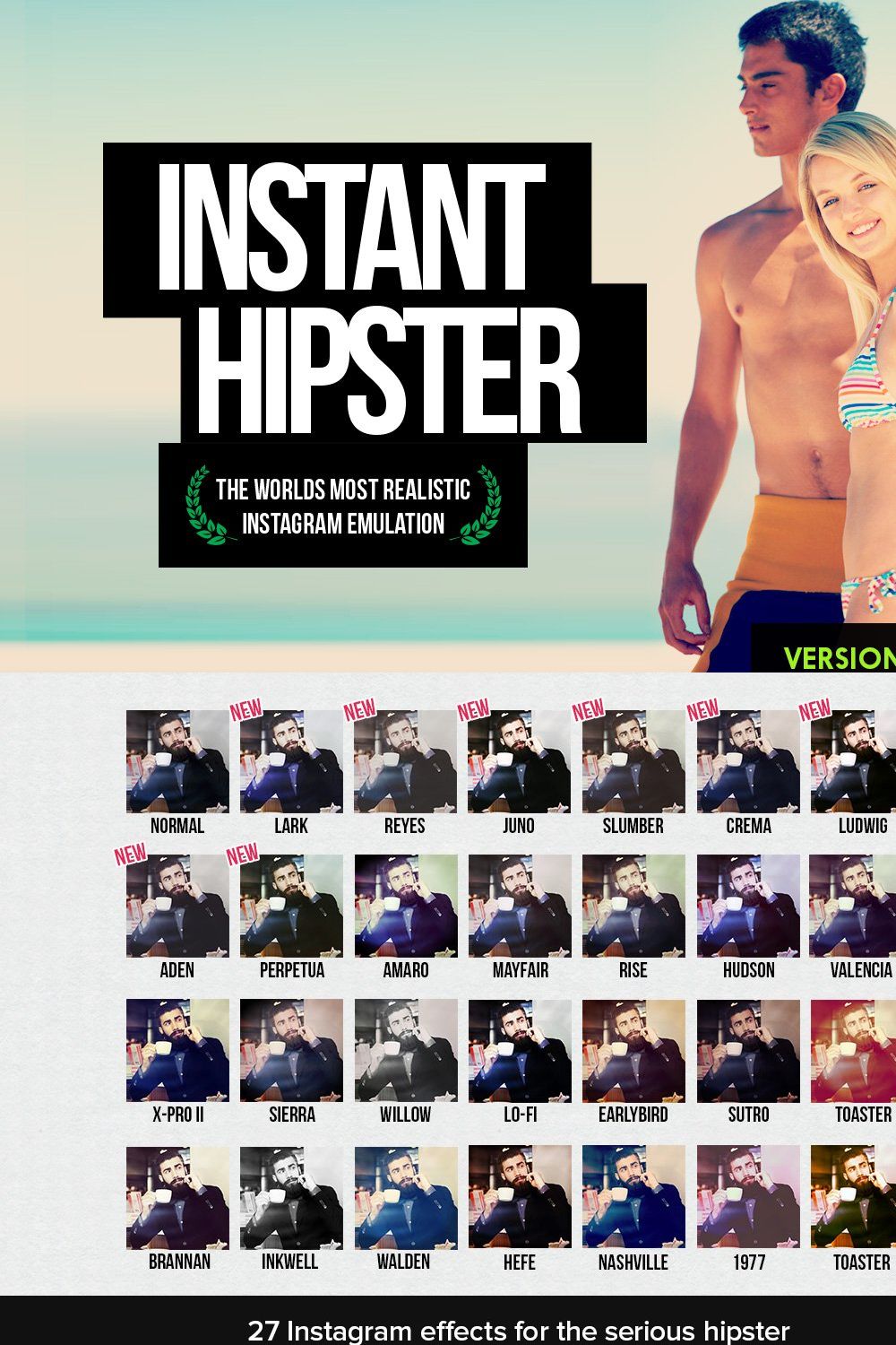 Instant Hipster - Instagram Actions pinterest preview image.