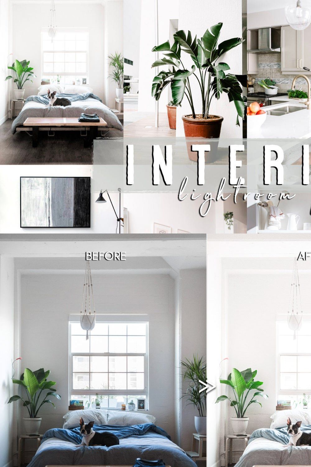 INTERIOR Bright Professional Presets pinterest preview image.
