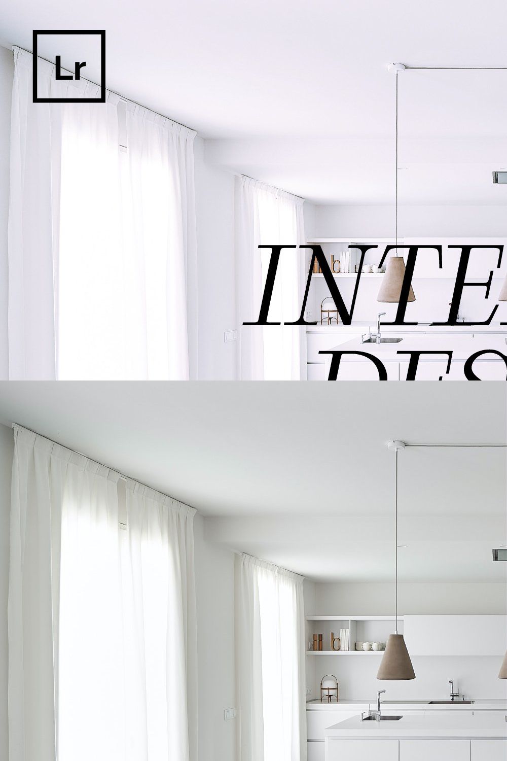 Interior Design Lightroom Presets pinterest preview image.
