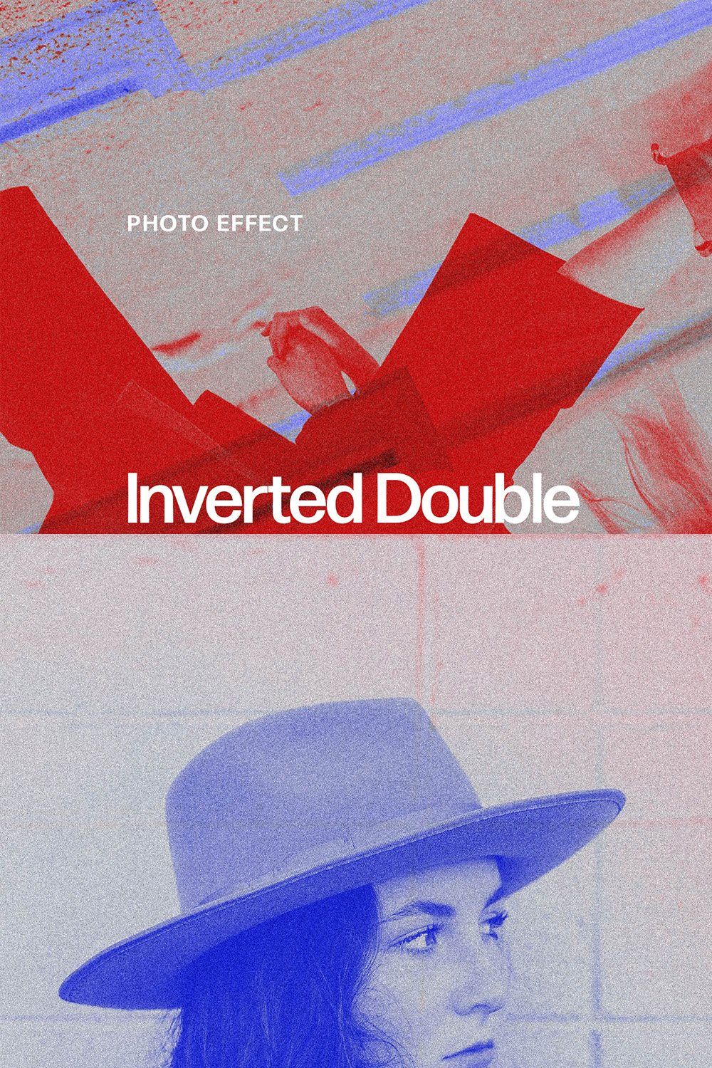 Inverted Double Exposure Effect pinterest preview image.