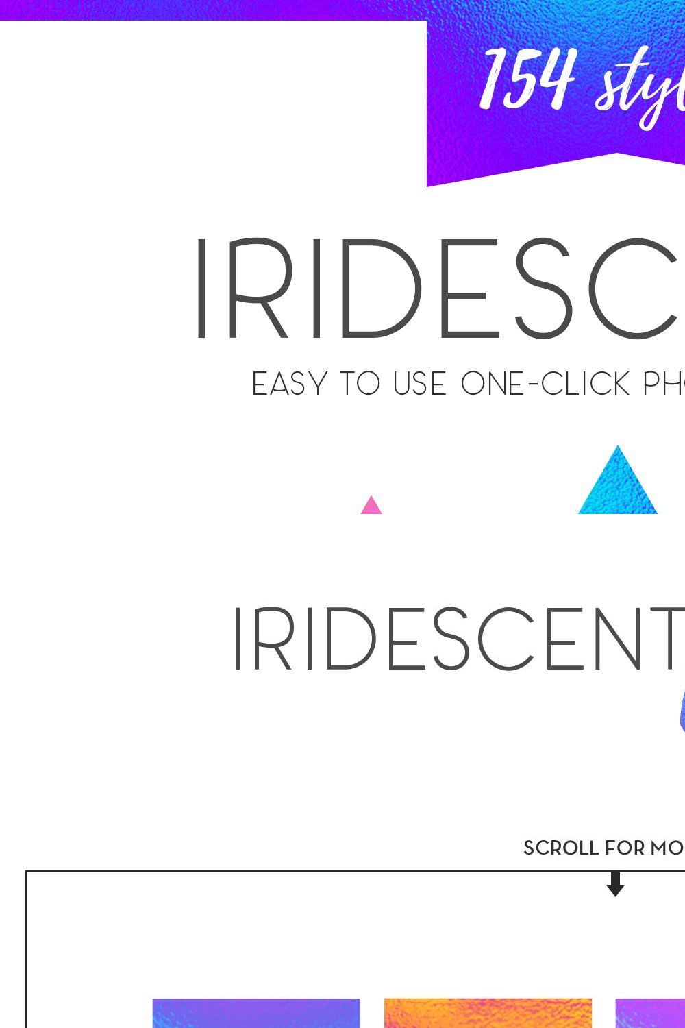 Iridescence - bright styles pinterest preview image.