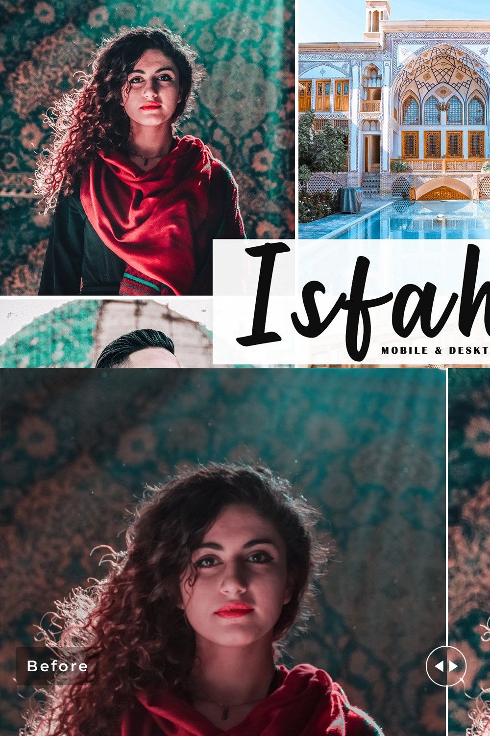 Isfahan Lightroom Presets Pack pinterest preview image.