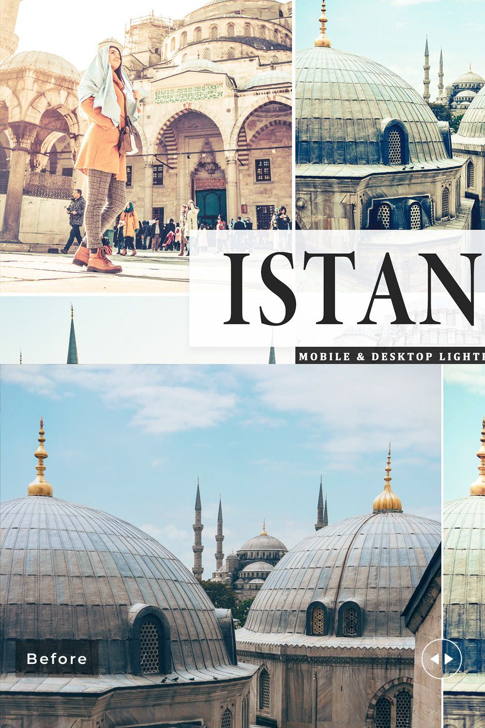 Istanbul Lightroom Presets Pack pinterest preview image.