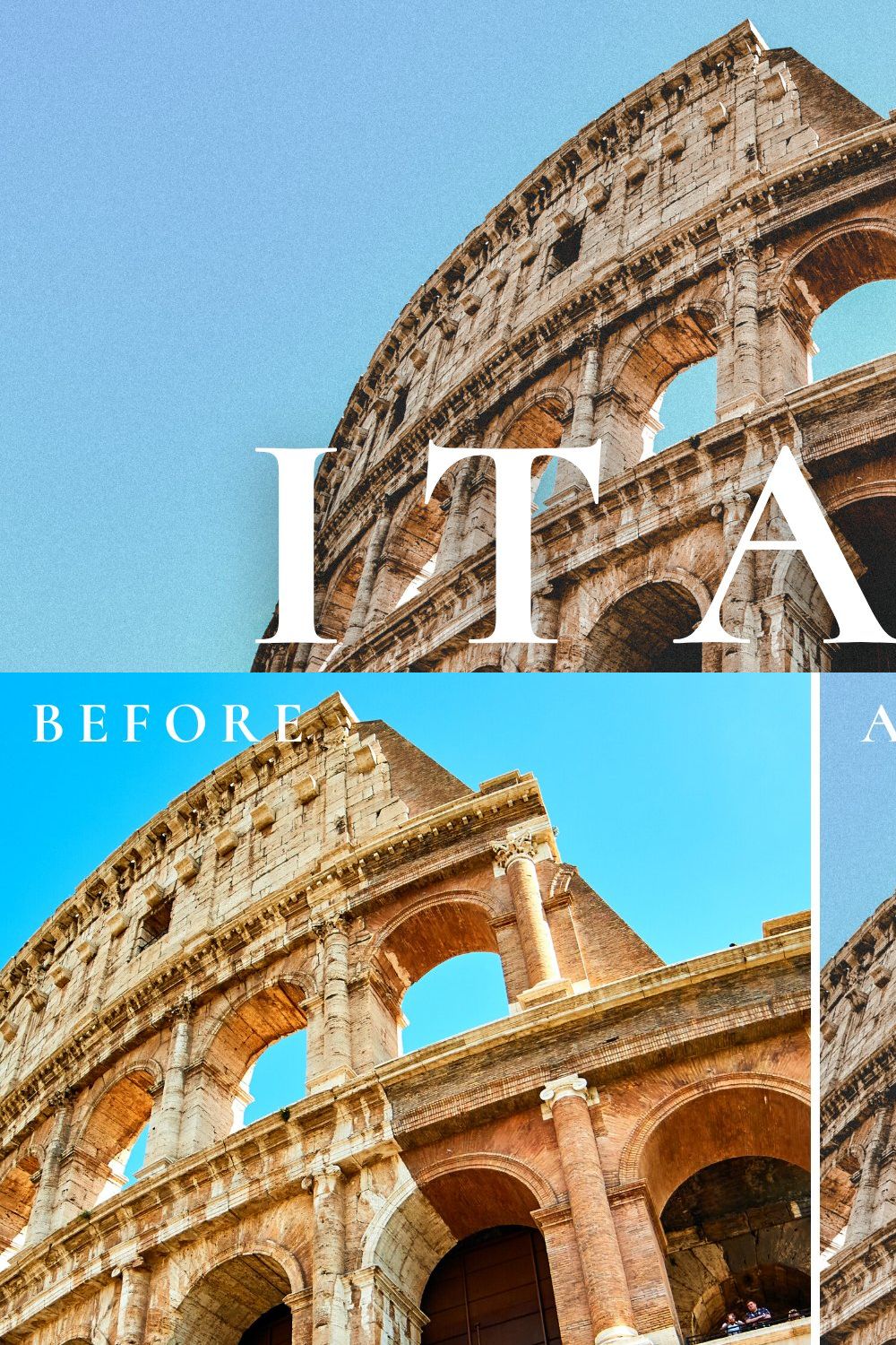 Italy Lightroom Presets pinterest preview image.