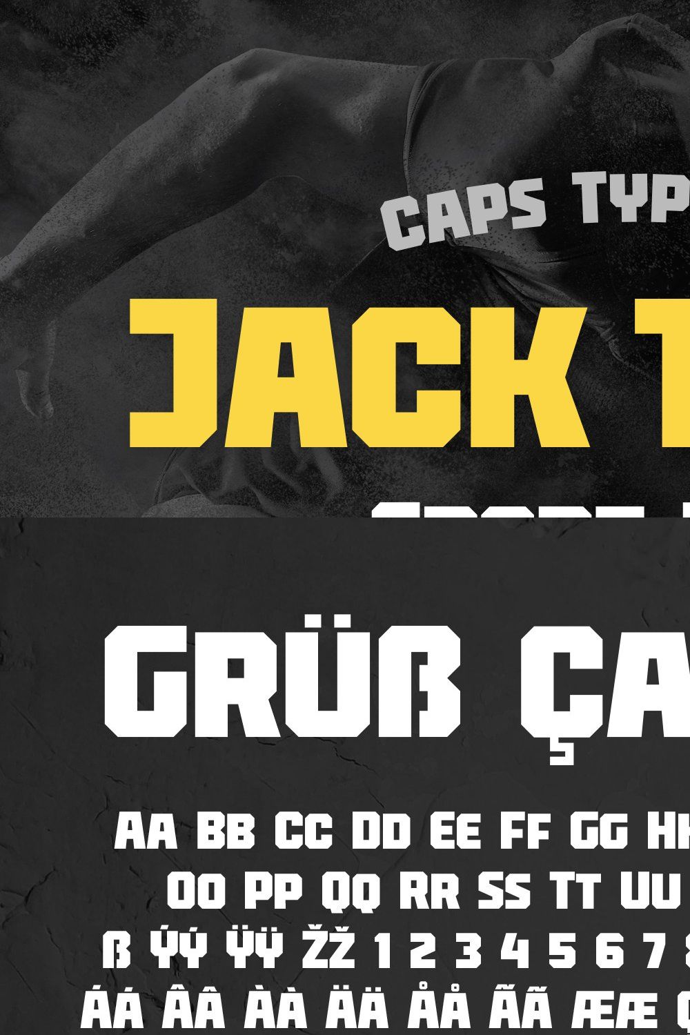 Jack Tiger Sport Font pinterest preview image.