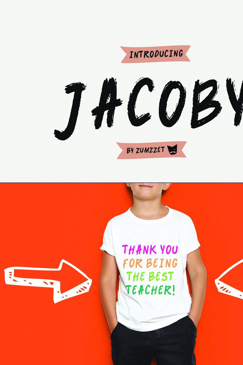 Jacoby Cool & Playful Font pinterest preview image.