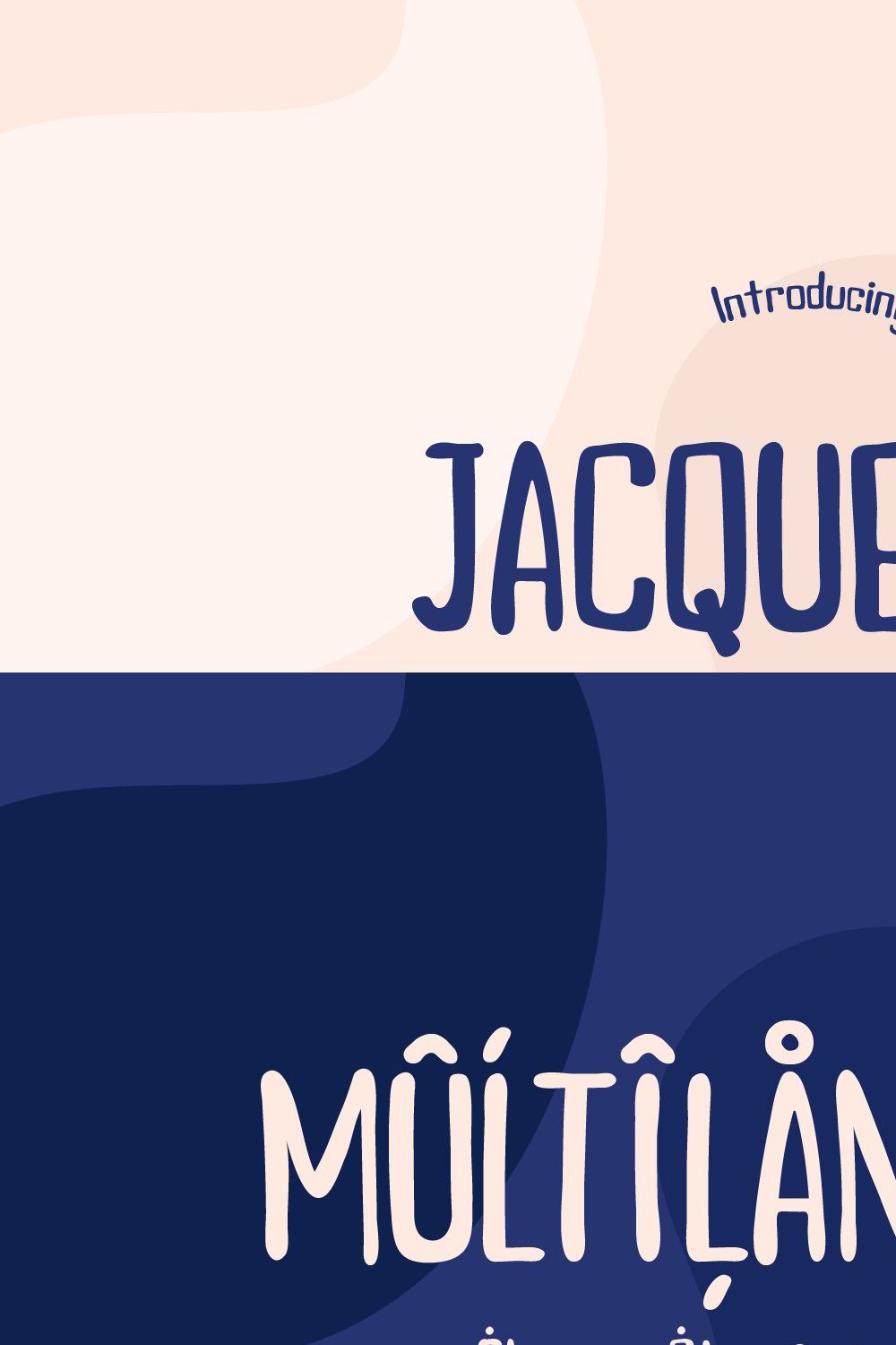 Jacqueline Font (Cyrillic & Latin) pinterest preview image.