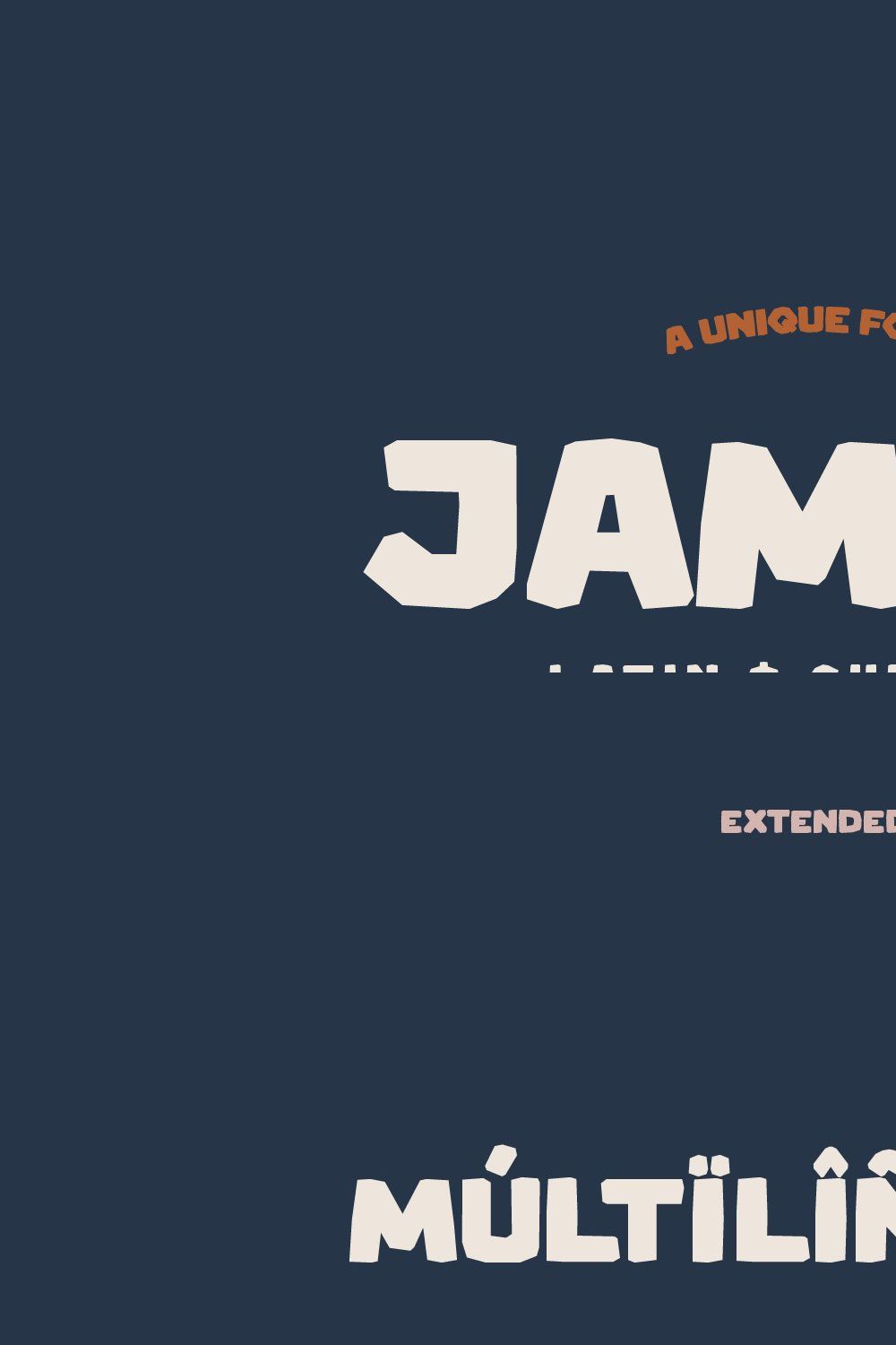 Jambo Font pinterest preview image.