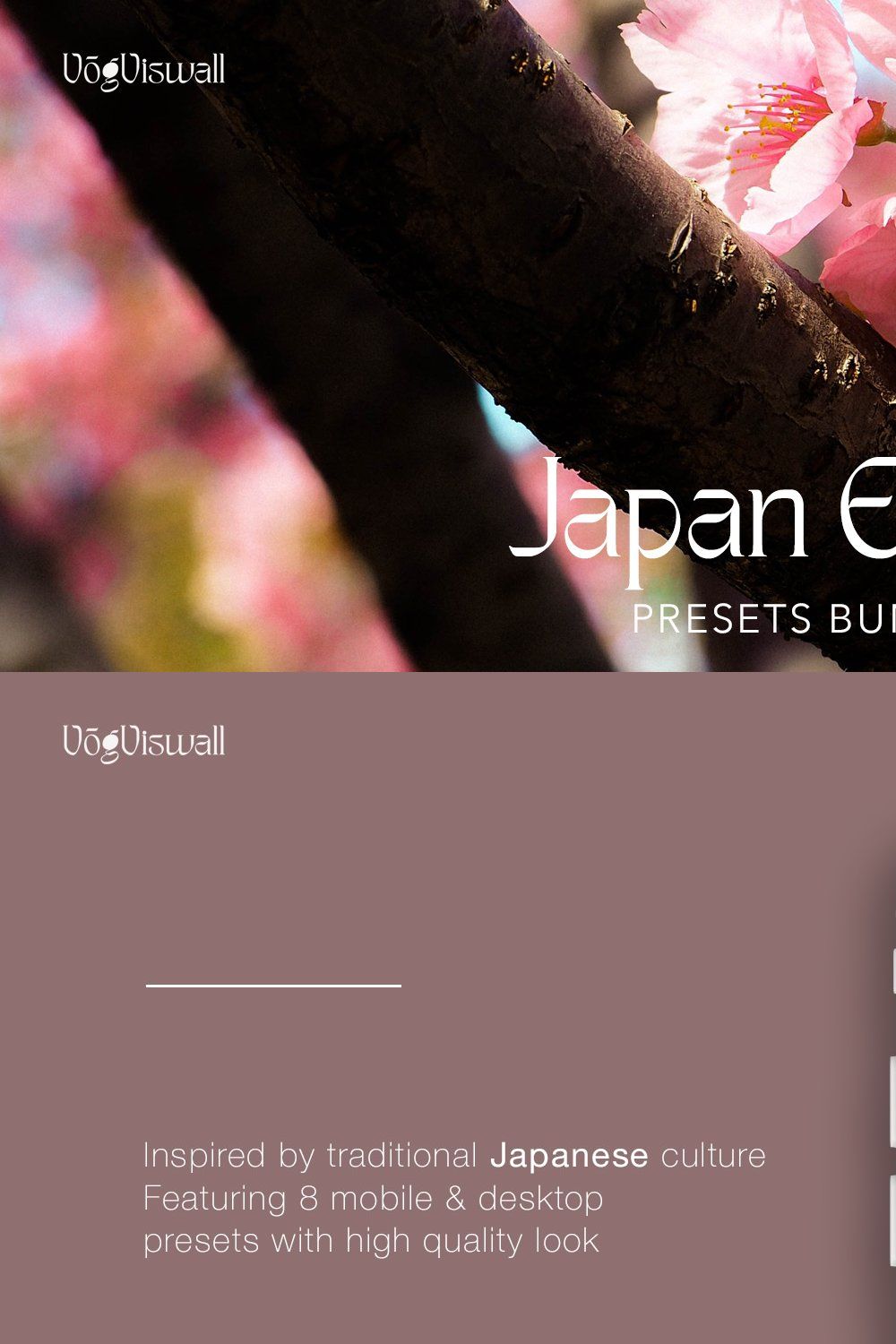 JAPAN EARTH PRESETS pinterest preview image.